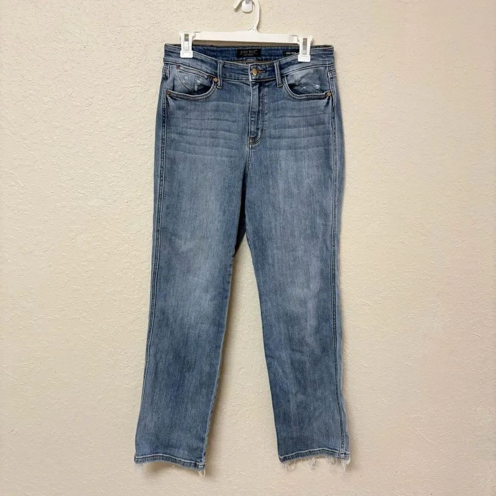 Judy BlueโJeans Womens Size 9/29 Light Wash Dad Jean Blue Denim Stretch